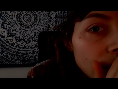 ASMR - hearing test, ear to ear whispers, word repetition, hair on mic
