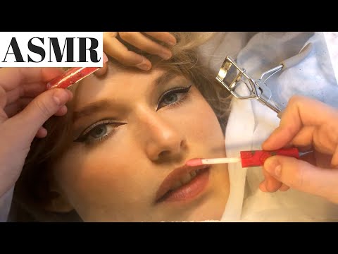 [ASMR] Applying Makeup To Magazines