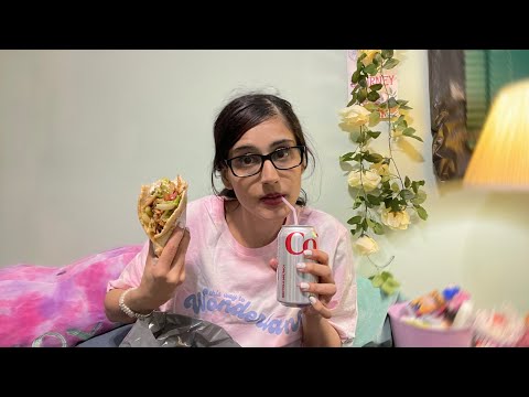 ASMR Eating a  shawarma (Eating Sounds, eating my Dinner!)