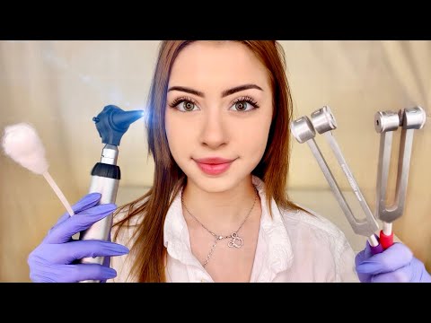 ASMR DETAILED Ear Exam Hearing Test Doctor Roleplay 👂 Ear Cleaning, Medical Otoscope, Beep