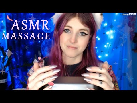 Relaxation Massage (Humming, Fluffy Fabric & Ear Massage) | Jinxy ASMR
