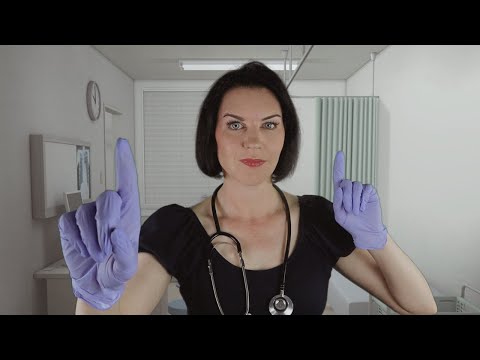 ASMR Cranial Nerve Exam (medical roleplay, ears, eyes, sensation, moving your face and shoulders)