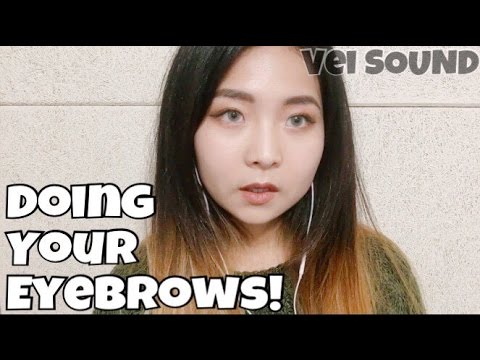 [한국어 Korean ASMR] 핀셋으로 눈썹 다듬어드릴게요😁 Doing Your Eyebrows RP 😁 (tweezing,cutting..)