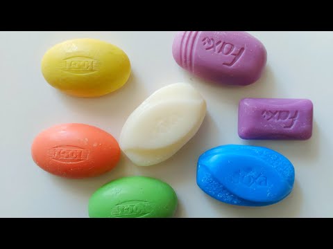 Dry Soap carving ASMR/ Semi dry soap/relaxing sounds/ Satisfaction ASMR video/Cutting soap