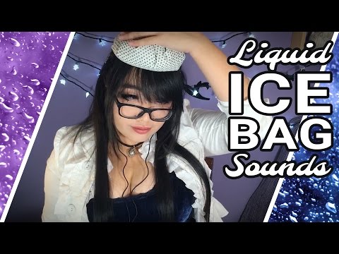 ASMR Ice Bag with Water 💧 Cold Compress Liquid Sounds