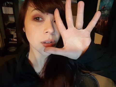 (( ASMR )) fast & aggressive hand movements with mouth sounds.