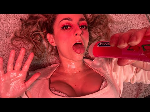 ASMR wet hands 💦 Mouth Sounds satisfaction for sleep 💤