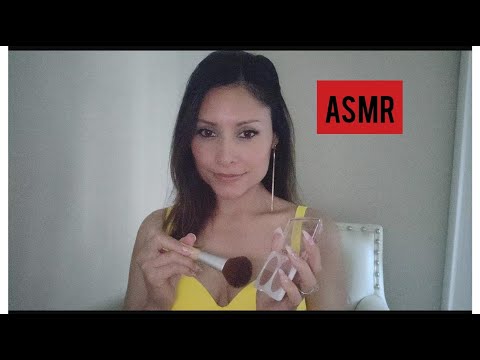 Asmr- Friend gets you ready for a party. Roleplay (makeup & hair brushing)