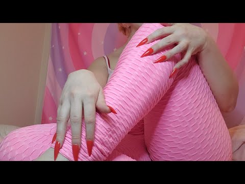ASMR New Trigger! Legging Scratching (Fabric Sounds, Soft Speaking)