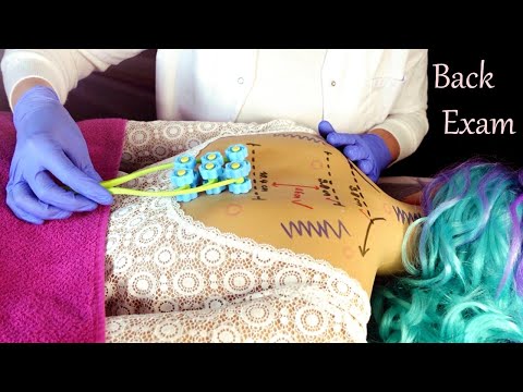 ASMR Back Exam with Lots of Crinkles (Whispered)