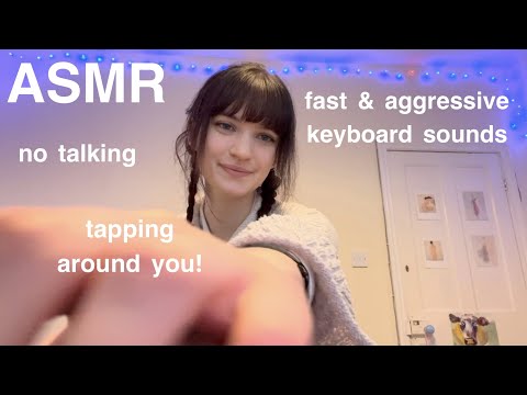 ASMR ~ Fast Keyboard Sounds Around You (No Talking, Lofi)