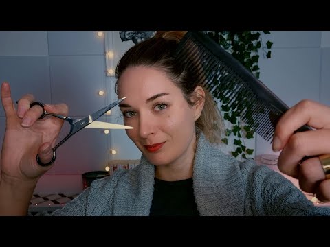 ASMR | Friend Cuts Your Hair Roleplay | Haircut Sounds To Fall Asleep | Soft Spoken