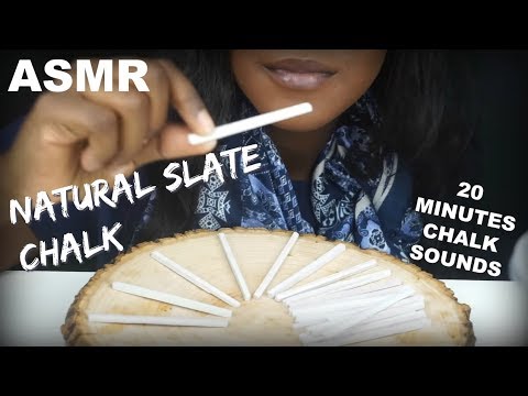 🌱ASMR EDIBLE Slate Chalk식용 분필 먹는 소리  | 20 Minutes ONLY SOUNDS | NO TALKING