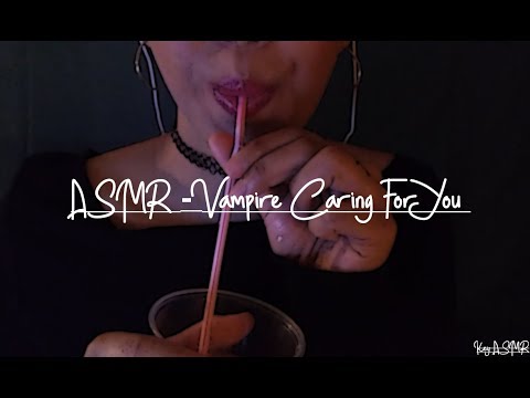 ASMR ROLEPLAY - VAMPIRE "CARING" FOR YOU || ASMR by KeY ||