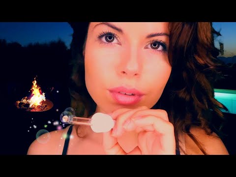 SARAH ASMR|Face Treatment Tingles, Face Touching & Brushing|Personal Attention|Fireplace Sounds
