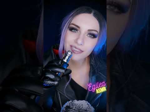 ASMR Vaping in leather Jacket and gloves #Shorts