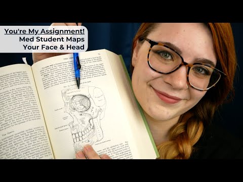 🩺 Med Student Maps Your Skull ~ Palpating & Drawing on You For Anatomy Class 📝 | ASMR Soft Spoken RP