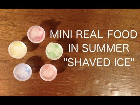 [音フェチ]ミニチュアかき氷を作ってみた！[ASMR]Let's cook Miniature"Shaved ice" [JAPAN]