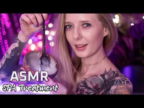 ASMR Sleep SPA 💆  Relaxing Face Treatment, TINGLES All Over Your Face! (role play, layered sounds)