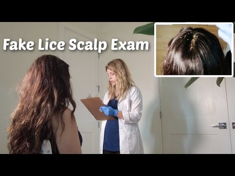 [Asmr] REAL PERSON Doctor Fake Lice & Scalp Exam (Soft Spoken Roleplay)