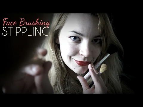 3Dio Stippling Your Face! Face brushing, Personal Attention, Ear-to-ear Whispering [Binaural]