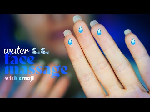 ASMR ~ Water Face Massage ~ Water Layered Sounds, Personal Attention, Closeup (no talking)