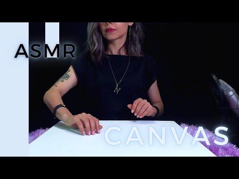 ASMR | Canvas Scratching, Rubbing & Tapping I Brushes on Canvas | Fabric ASMR (No Talking)