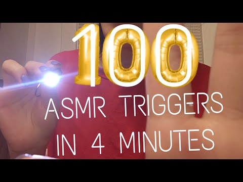 [ASMR] 100 triggers in 4 minutes