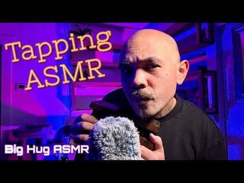 ASMR Tapping fast and slow on all kinds of surfaces + percussive mouth sounds + breathy whispers 🤗