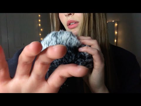 ASMR fluffy mic scratching with hand movements🤍