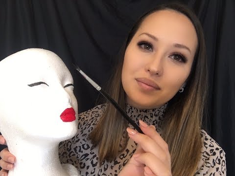 ASMR Face Painting (Mannequin Prep Part 2)