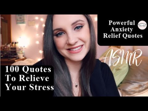 ASMR 100 Close-Up Whispered Motivating Quotes To Relieve Stress | Powerful Anxiety Relief Quotes