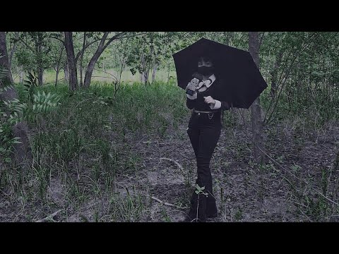 outdoor asmr. ☽︎ goth girl in the woods ☽︎.