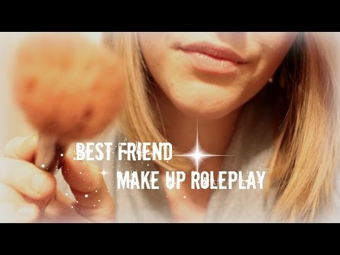 ASMR Best Friend Makeup Roleplay in German/Deutsch ♡ Whispered