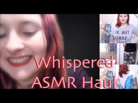 Whispered ASMR Haul Fabric/Crinkle Sounds