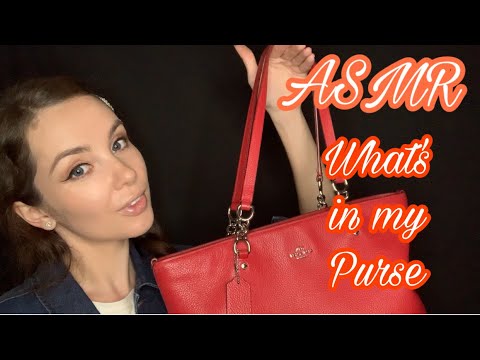 ASMR | What’s in my bag 💼 | Tapping, scratching, soft spoken