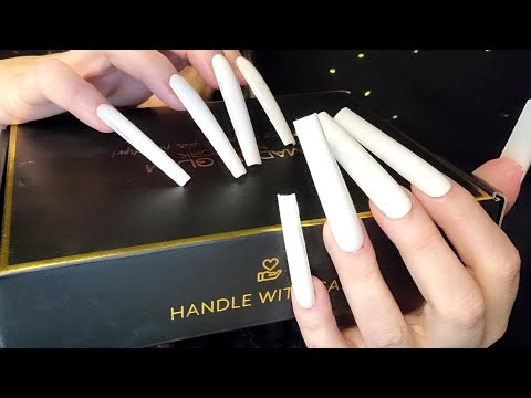 ASMR Fast Box Tapping | Extremely Long Nails | No Talking After Intro