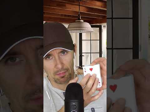 ASMR Finger Tapping On A Deck Of Cards #short