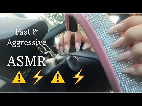 Fast & Aggressive Car Tapping & Scratching ASMR (no talking)