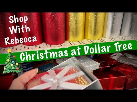 ASMR Dollar Tree Christmas Shopping (No talking) Christmas is coming! Crinkle all the way! 🎶