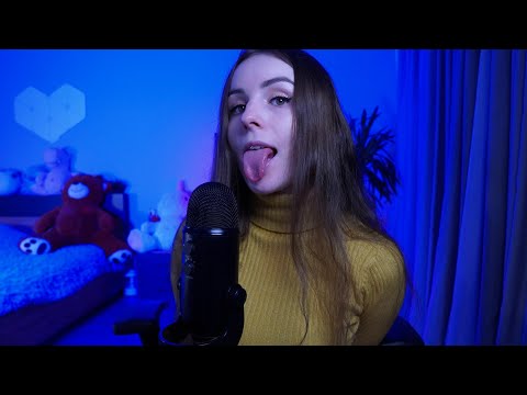 ASMR MOUTH SOUNDS, EAR LICK, LIP GLOSS PUMPING