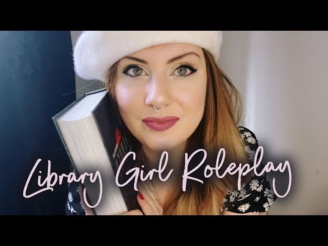 ASMR Flirty Girl at the Library Shares Books With You