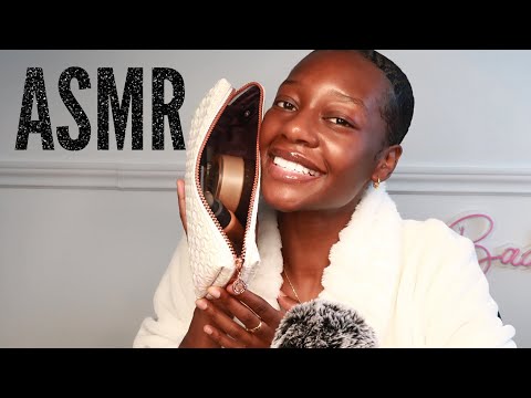 ASMR What's in my Makeup Bag? (Whispers & Tapping)