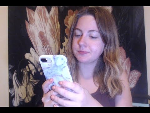 [ASMR] STATIC (white noise), gum chewing & texting
