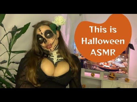 ASMR mouth sound and eaten Halloween