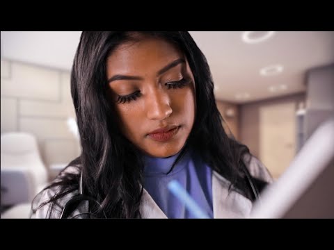 ASMR | Relaxing Doctor Check-Up for Sleep (Measuring You, Visual Exam, Hearing Test & More)