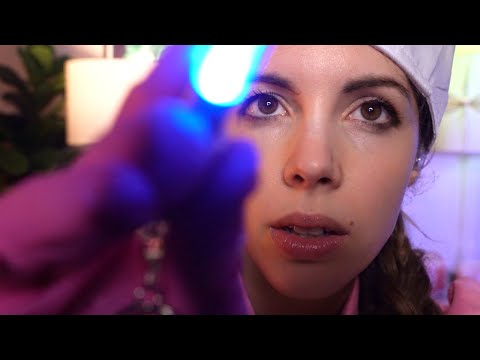 ASMR Nurse Face Inspection & Ear Cleaning 😴⚡