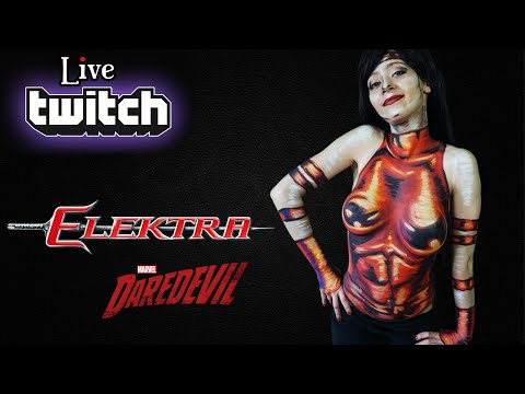 Rediff Live Twitch Bodypaint Elektra