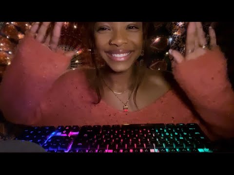 ASMR- the “clickiest” asmr video ever!! inaudible/unintelligible whispering & keyboard typing sounds