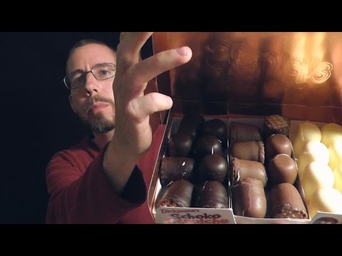 ASMR Whispered Candy Tasting / Review - Assorted Chocolates + Gummy Bears from Germany